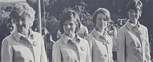 Mrs. Anne-Marie Brynolf, Miss Christina Westerberg, Mrs. Birgit Forssman, Miss Liv Forsell